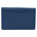 LOUIS VUITTON Epi Montaigne 27 Clutch Bag Blue M52655 LV Auth 135873-2