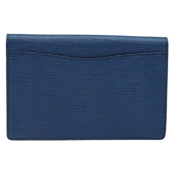 LOUIS VUITTON Epi Montaigne 27 Clutch Bag Blue M52655 LV Auth 135873 - 0