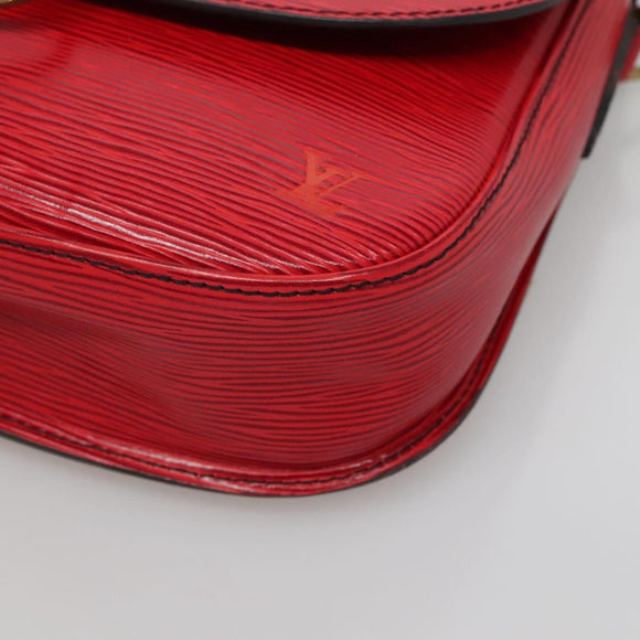 LOUIS VUITTON Epi Saint Cloud GM Shoulder Bag Red M52197 LV Auth 135874
