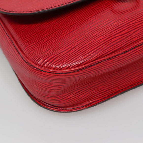 LOUIS VUITTON Epi Saint Cloud GM Shoulder Bag Red M52197 LV Auth 135874