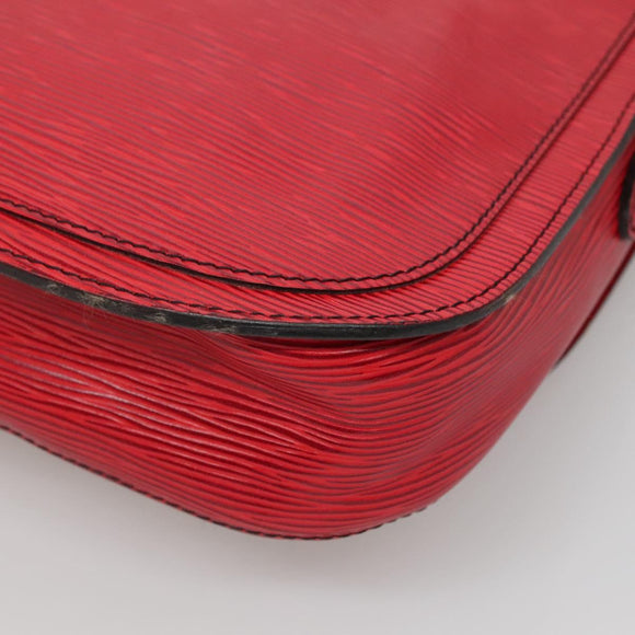 LOUIS VUITTON Epi Saint Cloud GM Shoulder Bag Red M52197 LV Auth 135874