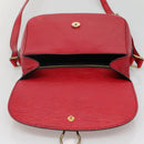 LOUIS VUITTON Epi Saint Cloud GM Shoulder Bag Red M52197 LV Auth 135874-20