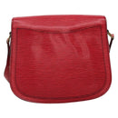 LOUIS VUITTON Epi Saint Cloud GM Shoulder Bag Red M52197 LV Auth 135874-2