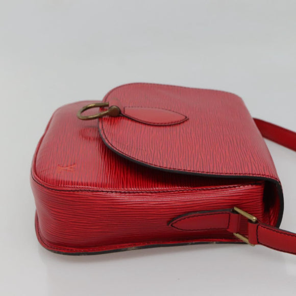 LOUIS VUITTON Epi Saint Cloud GM Shoulder Bag Red M52197 LV Auth 135874