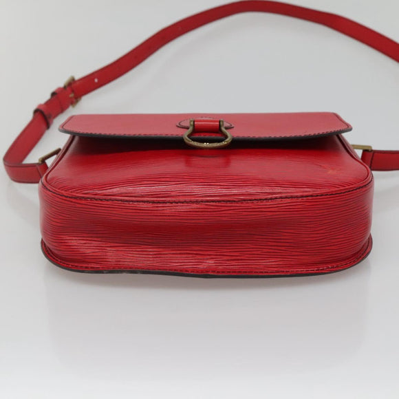 LOUIS VUITTON Epi Saint Cloud GM Shoulder Bag Red M52197 LV Auth 135874