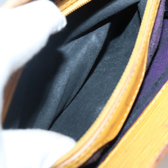 LOUIS VUITTON Epi Sac Plat Hand Bag Yellow M52079 LV Auth 135876