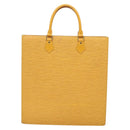 LOUIS VUITTON Epi Sac Plat Hand Bag Yellow M52079 LV Auth 135876-2