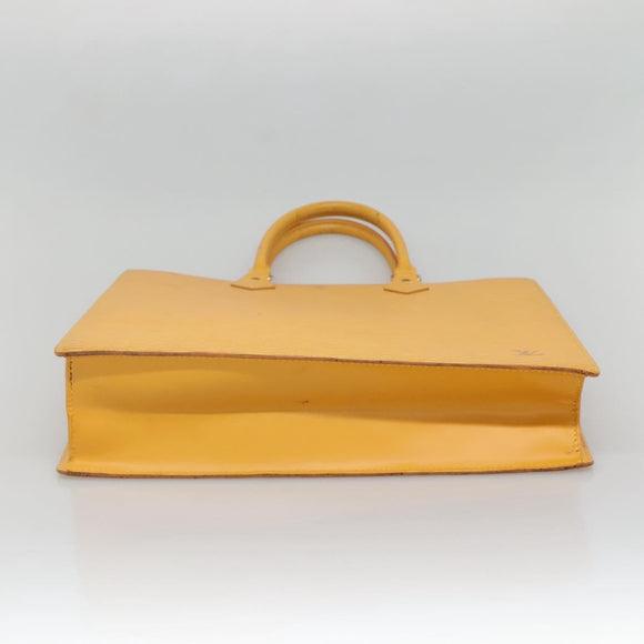 LOUIS VUITTON Epi Sac Plat Hand Bag Yellow M52079 LV Auth 135876