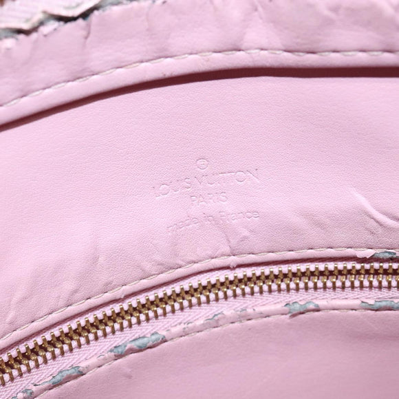 LOUIS VUITTON Monogram Vernis Houston Bag Marshmallow Pink M91302 LV Auth 135881