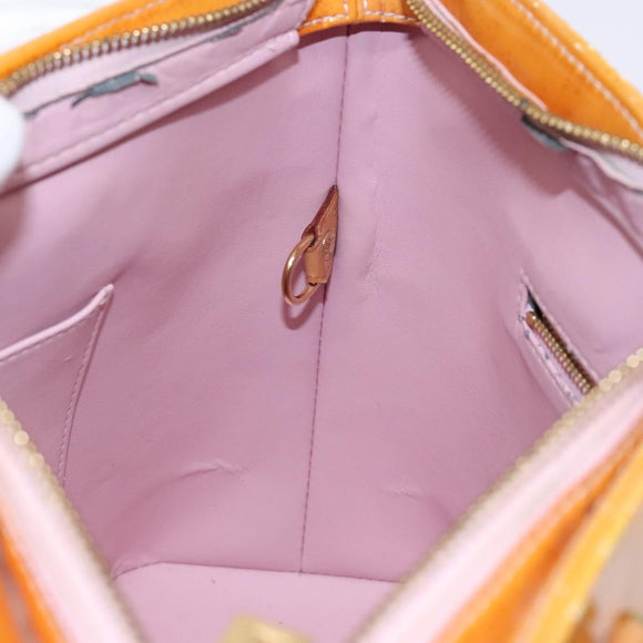 LOUIS VUITTON Monogram Vernis Houston Bag Marshmallow Pink M91302 LV Auth 135881