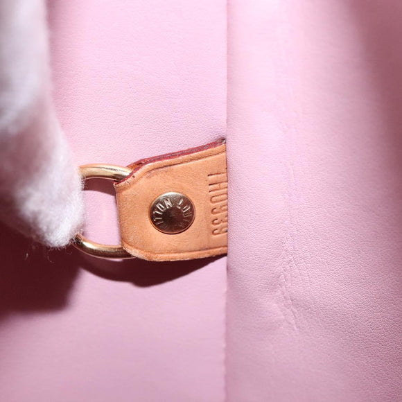LOUIS VUITTON Monogram Vernis Houston Bag Marshmallow Pink M91302 LV Auth 135881