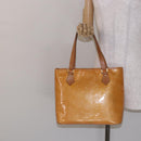 LOUIS VUITTON Monogram Vernis Houston Bag Marshmallow Pink M91302 LV Auth 135881-27