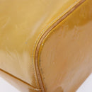 LOUIS VUITTON Monogram Vernis Houston Hand Bag Beige M91004 LV Auth 135882-18