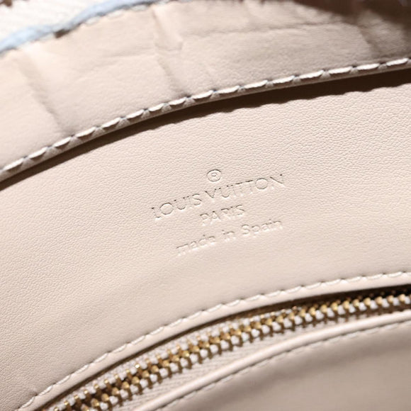 LOUIS VUITTON Monogram Vernis Houston Hand Bag Beige M91004 LV Auth 135882