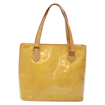 LOUIS VUITTON Monogram Vernis Houston Hand Bag Beige M91004 LV Auth 135882 - 0