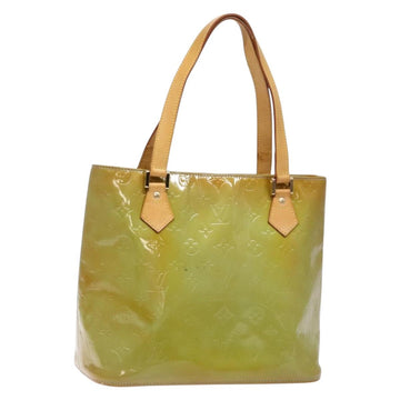 LOUIS VUITTON Monogram Vernis Houston Hand Bag Baby Blue M91005 LV Auth 135883