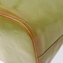LOUIS VUITTON Monogram Vernis Houston Hand Bag Baby Blue M91005 LV Auth 135883-17