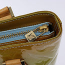 LOUIS VUITTON Monogram Vernis Houston Hand Bag Baby Blue M91005 LV Auth 135883-20