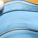 LOUIS VUITTON Monogram Vernis Houston Hand Bag Baby Blue M91005 LV Auth 135883-21