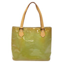 LOUIS VUITTON Monogram Vernis Houston Hand Bag Baby Blue M91005 LV Auth 135883-13