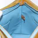 LOUIS VUITTON Monogram Vernis Houston Hand Bag Baby Blue M91005 LV Auth 135883-23