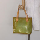 LOUIS VUITTON Monogram Vernis Houston Hand Bag Baby Blue M91005 LV Auth 135883-25