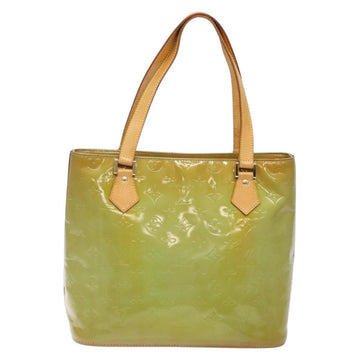 LOUIS VUITTON Monogram Vernis Houston Hand Bag Baby Blue M91005 LV Auth 135883 - 0