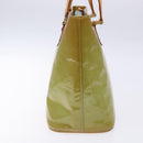 LOUIS VUITTON Monogram Vernis Houston Hand Bag Baby Blue M91005 LV Auth 135883-4