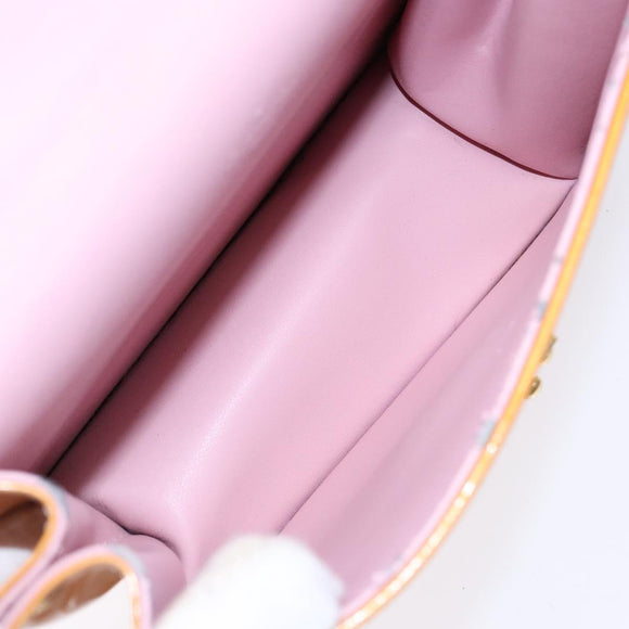 LOUIS VUITTON Vernis Spring Street Hand Bag Marshmallow Pink M91033 Auth 135887