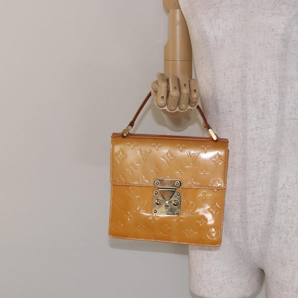 LOUIS VUITTON Vernis Spring Street Hand Bag Marshmallow Pink M91033 Auth 135887