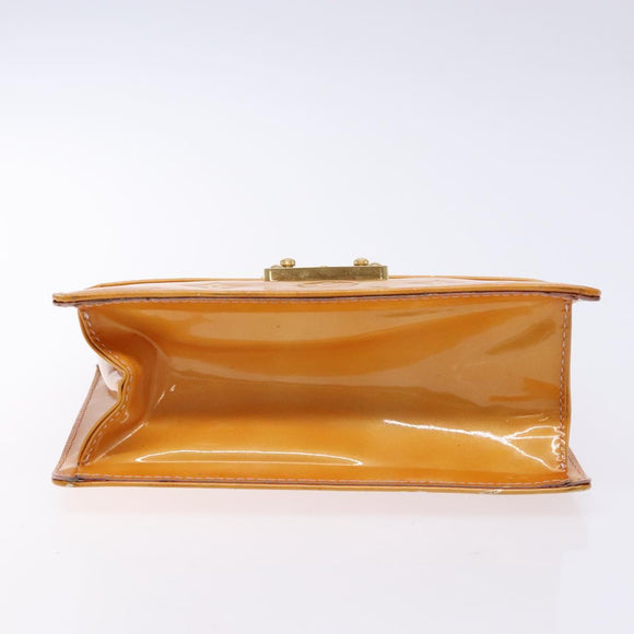 LOUIS VUITTON Vernis Spring Street Hand Bag Marshmallow Pink M91033 Auth 135887