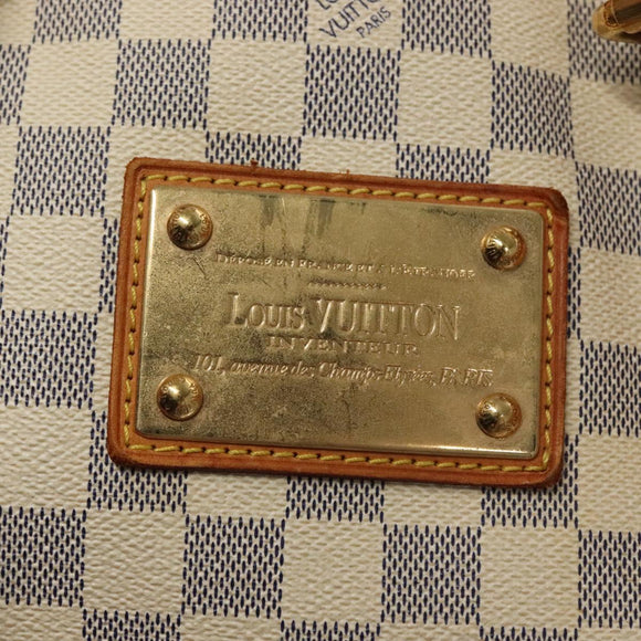 LOUIS VUITTON Damier Azur Hampstead MM Tote Bag N51206 LV Auth 135893