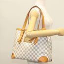 LOUIS VUITTON Damier Azur Hampstead MM Tote Bag N51206 LV Auth 135893-22