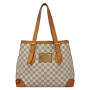LOUIS VUITTON Damier Azur Hampstead MM Tote Bag N51206 LV Auth 135893-2