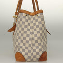 LOUIS VUITTON Damier Azur Hampstead MM Tote Bag N51206 LV Auth 135893-4