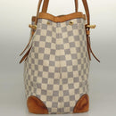 LOUIS VUITTON Damier Azur Hampstead MM Tote Bag N51206 LV Auth 135893-5
