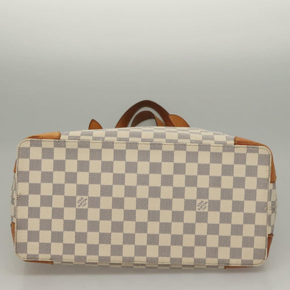 LOUIS VUITTON Damier Azur Hampstead MM Tote Bag N51206 LV Auth 135893