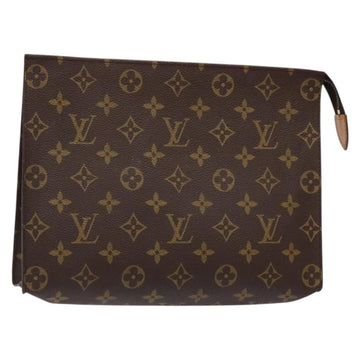 LOUIS VUITTON Monogram Poche Toilette 26 Pouch M47542 LV Auth 135895