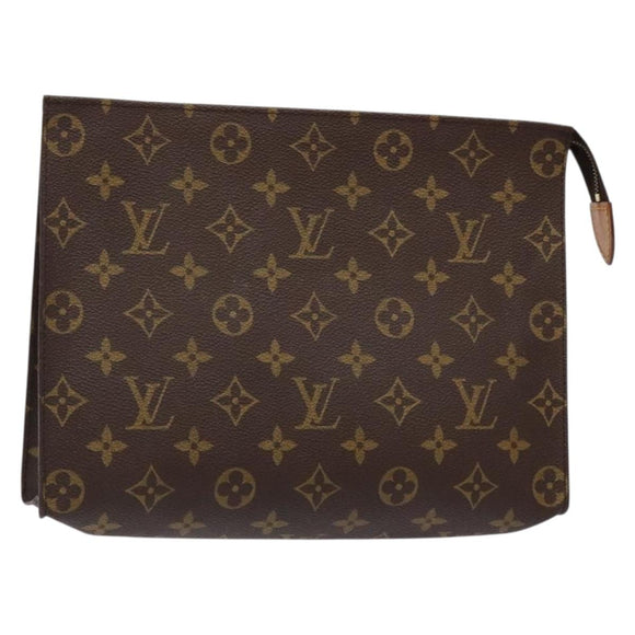 LOUIS VUITTON Monogram Poche Toilette 26 Pouch M47542 LV Auth 135895