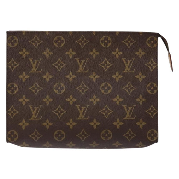 LOUIS VUITTON Monogram Poche Toilette 26 Pouch M47542 LV Auth 135895