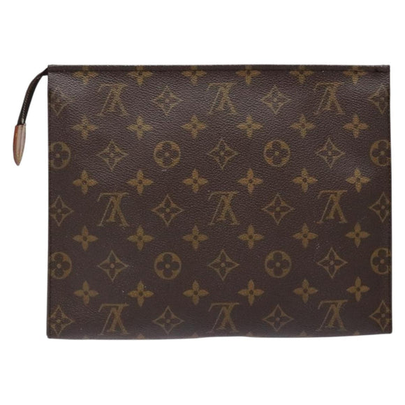 LOUIS VUITTON Monogram Poche Toilette 26 Pouch M47542 LV Auth 135896
