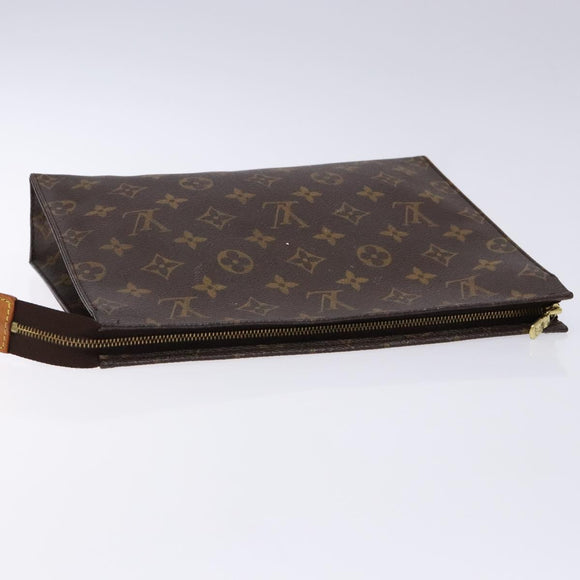 LOUIS VUITTON Monogram Poche Toilette 26 Pouch M47542 LV Auth 135896