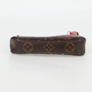 LOUIS VUITTON Christmas Only Mini Pochette Accessoires Pouch M58501 Auth 135900V-5