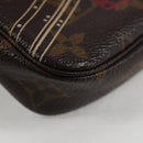 LOUIS VUITTON Christmas Only Mini Pochette Accessoires Pouch M58501 Auth 135900V-15