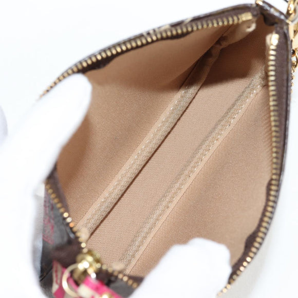 LOUIS VUITTON Christmas Only Mini Pochette Accessoires Pouch M58501 Auth 135900V