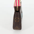 LOUIS VUITTON Christmas Only Mini Pochette Accessoires Pouch M58501 Auth 135900V-3