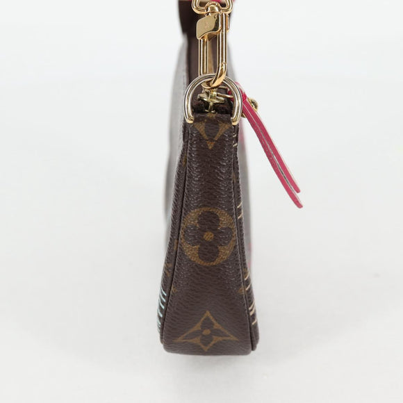 LOUIS VUITTON Christmas Only Mini Pochette Accessoires Pouch M58501 Auth 135900V