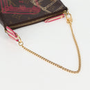 LOUIS VUITTON Christmas Only Mini Pochette Accessoires Pouch M58501 Auth 135900V-7