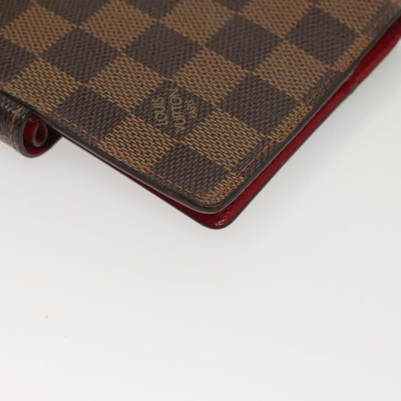 LOUIS VUITTON Damier Ebene Agenda PM Koala Day Planner Cover R21011 Auth 135906