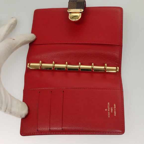 LOUIS VUITTON Damier Ebene Agenda PM Koala Day Planner Cover R21011 Auth 135906